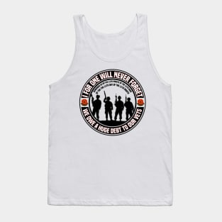 Remembering Our Veterans On Remembrance Day Tank Top